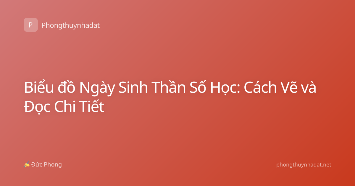 Biểu đồ Ngày Sinh Thần Số Học: Cách Vẽ và Đọc Chi Tiết