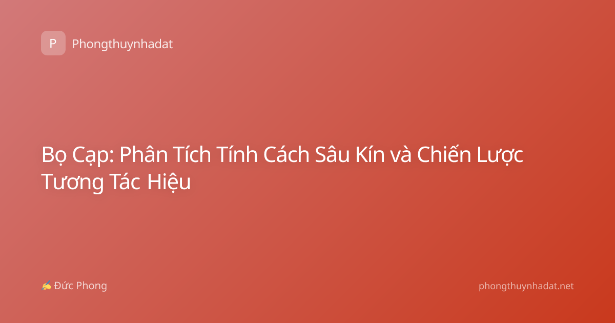Bọ Cạp: Phân Tích Tính Cách Sâu Kín và Chiến Lược Tương Tác Hiệu